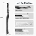 ZOMCHI Eyebrow Razor, Face Razors for Women&Men, Eyebrow Trimmer Shaper with Precision Cover,Facial Shaver with 6 Blades (Black) - Image 4