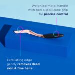 Schick Hydro Silk Dermaplaning Wand, Dermaplaning Tool for Face | Dermaplane Razor for Women Face, Eyebrow Razor, Peach Fuzz Remover, Includes 1 Weighted Metal Handle with 6 Refill Blades - Image 7