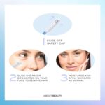 About Face Pro-Premium Facial Razors - 3 Beauty Groomers for Hair Removal, Ideal for Shaving, Exfoliating, Dermaplaning and Brow Shaping, Japanese Stainless Steel Gently Removes Facial Hair - Image 5