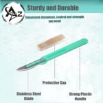 Disposable Sterile Razor Scalpel #23, Podiatry & Dermaplaning Tool, Precision Carbon-Steel Blades with Plastic Handle - Individual Pouches - Exfoliation, Dead Skin/Callus Removing & More - Box of 10 - Image 3