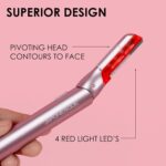 JAPONESQUE SKINTherapy LumeBlade Facial Dermaplane Razor with Soothing, Red Light Therapy at the Blade, Includes 2 Replacement Blades - Image 7