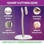 Dermaplaning Tool for Face – Removes Peach Fuzz & Exfoliates Skin | Dermaplane Blade | Facial Razors for Women | Derma Razor | Facial Razor | Face Shaver for Women | Microblade - Image 2