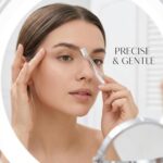 Face Razors for Women 3 Pack Precision Eyebrow Trimmer, Stainless Steel Micro Blade Eyebrow Shaver Tinkle Razors for Facial Dermaplaning, for Womens Face Shavers Mini Shaver Beauty Tools - Image 7