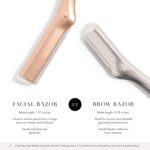 Tweezerman Rose Gold Facial Razor - Image 5