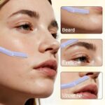 8pcs Dermaplane Razor for Women Face, Eyebrow Razors with Protective Cover, Dermaplane Razor Professional for Women Peach Fuzz Sideburns On-the-Go Grooming Exfoliating - Image 4