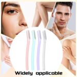 8pcs Dermaplane Razor for Women Face, Eyebrow Razors with Protective Cover, Dermaplane Razor Professional for Women Peach Fuzz Sideburns On-the-Go Grooming Exfoliating - Image 7