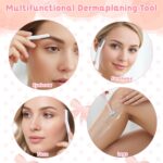 6Pack Eyebrow Razors Stainless Steel Dermaplaning Tool for Face, Small Eyebrow Shaver for Women Men Peach Fuzz and Fine - Image 4