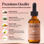 Kitsch Dermaplane Face Oil with Jojoba & Argan Oil – Hydrating Facial Formula for Dermaplaning Tool, Gua Sha & Razor Use – Irritation-Free Shave Oil for Soft, Radiant Skin – 2oz - Image 3