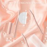 Eyebrow Razor for Women,Face Razors for Women Dermaplaning,Professional Dermaplane Tool with Protective Cap for Peach Fuzz (Rose Gold-10 Blades) - Image 2