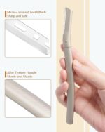 Dermaplane Razor for Face Professional, Facial Razors for Women&Men Face with 20 Blade Refills, Eyebrow Razor for Women and Men - Image 2