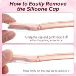 Eyebrow Razor for Women with 12 Refill Blades, Face Razors for Women Dermaplaning, Face Dermaplaning Tool with Dust Cover, for Eyebrows, Facial Hair, Peach Fuzz And Dead Skin Cells - Image 5