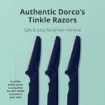 DORCO Line-Up Razor for Men - Ultimate Grooming Tool for Mustache & Beard (2 Pack) - Image 3