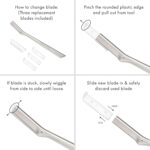 Tweezerman Stainless Steel Facial Razor - Image 4