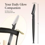 Kitsch Dermaplane Razor for Women Face – Face Razors for Women & Men, Eye Brow Razors & Face Shaver – Exfoliating Facial Razor & Dermaplaner as Skin Care Tool for Smoother Skin - Black, 6 pcs - Image 5