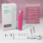 PELCAS Electric Dermaplaning Tool for Face with LED Light, Mini Dermaplaning Razor Kit for Women with 6 Replace Blades 3 Speeds Facial Peach Fuzz Exfoliation & Hair Removal At Home BV18-712 Rose Pink - Image 8