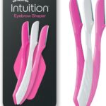 Wilkinson Sword - Intuition Eyebrow Shaper | Facial Hair Remover and Trimmer | Exfoliating Dermaplaning Tool | 3 x Disposable Razors