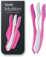 Wilkinson Sword - Intuition Eyebrow Shaper | Facial Hair Remover and Trimmer | Exfoliating Dermaplaning Tool | 3 x Disposable Razors