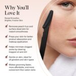 Kitsch Dermaplane Razor for Women Face – Face Razors for Women & Men, Eye Brow Razors & Face Shaver – Exfoliating Facial Razor & Dermaplaner as Skin Care Tool for Smoother Skin - Black, 12 pcs - Image 3