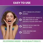 Dermaplaning Tool for Face – Removes Peach Fuzz & Exfoliates Skin | Dermaplane Blade | Facial Razors for Women | Derma Razor | Facial Razor | Face Shaver for Women | Microblade - Image 3