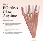 Kitsch Dermaplane Razor for Women Face – Face Razors for Women & Men, Eye Brow Razors & Face Shaver – Exfoliating Facial Razor & Dermaplaner as Skin Care Tool for Smoother Skin - Terracotta, 6 pcs - Image 2