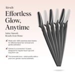 Kitsch Dermaplane Razor for Women Face – Face Razors for Women & Men, Eye Brow Razors & Face Shaver – Exfoliating Facial Razor & Dermaplaner as Skin Care Tool for Smoother Skin - Black, 6 pcs - Image 2