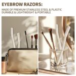 6-Pack Eyebrow Razor for Women | Dermaplane Facial Razor for Face | Hair Trimmer Face Razor for Body Use | Multipurpose Facial Hair Removal Disposable Blades Eyebrow Tool - Image 6