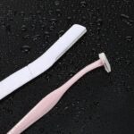 6pcs Eyebrow Razors for Women, Multipurpose Trimmers Set Precision Facial T Shape Shaver Hair Removal Tools Portable Face Exfoliating Dermaplaning Kit with Protective Cover Peach Fuzz - Image 5