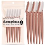 Kitsch Dermaplane Razor for Women Face – Face Razors for Women & Men, Eye Brow Razors & Face Shaver – Exfoliating Facial Razor & Dermaplaner as Skin Care Tool for Smoother Skin - Terracotta, 6 pcs
