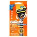 Gillette Fusion5 ProGlide Shield Shaving Razor for Men, 1 Power Razor Handle, 1 Refill, 2x Lubrication, Battery-Powered with FlexBall Handle and Precision Trimmer for Men - Image 9
