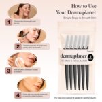 Kitsch Dermaplane Razor for Women Face – Face Razors for Women & Men, Eye Brow Razors & Face Shaver – Exfoliating Facial Razor & Dermaplaner as Skin Care Tool for Smoother Skin - Black, 6 pcs - Image 7