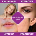 Dermaplaning Tool for Face – Removes Peach Fuzz & Exfoliates Skin | Dermaplane Blade | Facial Razors for Women | Derma Razor | Facial Razor | Face Shaver for Women | Microblade - Image 4