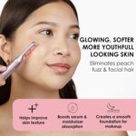 JAPONESQUE SKINTherapy LumeBlade Facial Dermaplane Razor with Soothing, Red Light Therapy at the Blade, Includes 2 Replacement Blades - Image 3