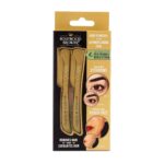 Hollywood Browzer Hair Removal and Dermaplaner Duo - Peach Fuzz and Eyebrow Razor for Women - Eyebrow Grooming Kit - Gold - 2 pc