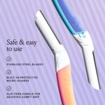 Billie - Dermaplane Starter Kit - Reusable Handle + 3 Refill Blades - Remove Facial Hair + Perfectly Shape Brows - Dermatologist-Approved - Malibu - Image 4