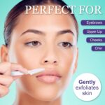 6pc Face Body Razors, Pack Premium Professional Disposable Dermaplaning Tool, Eyebrow Shaver, Smooth Skin Grooming Kit - Image 3