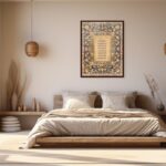 Art Decor Wall Art of Ayat ul Kursi Islamic Framed Fine Art Arabic Calligraphy Wall Décor for Living Room Bedroom Dining Room Office Gifting 45x60cm - Image 2