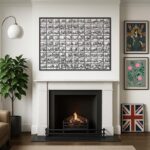 EMAAZZ LLC 99 Names of Allah Wall Art – 60×50 cm Black Acrylic Islamic Calligraphy Décor | Asma ul Husna Home & Prayer Room Wall Frame | Spiritual Muslim Home Gift - Image 2