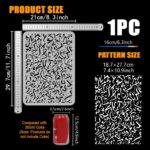 FINGERINSPIRE Arabic Alphabet Painting Stencil with 1Pc Plastic Paint Brush 8.3x11.7inch Reusable Islamic Alphabet Calligraphy Stencil Arabic Alphabet Words Patterns Stencil for Home Wall Decor - Image 2