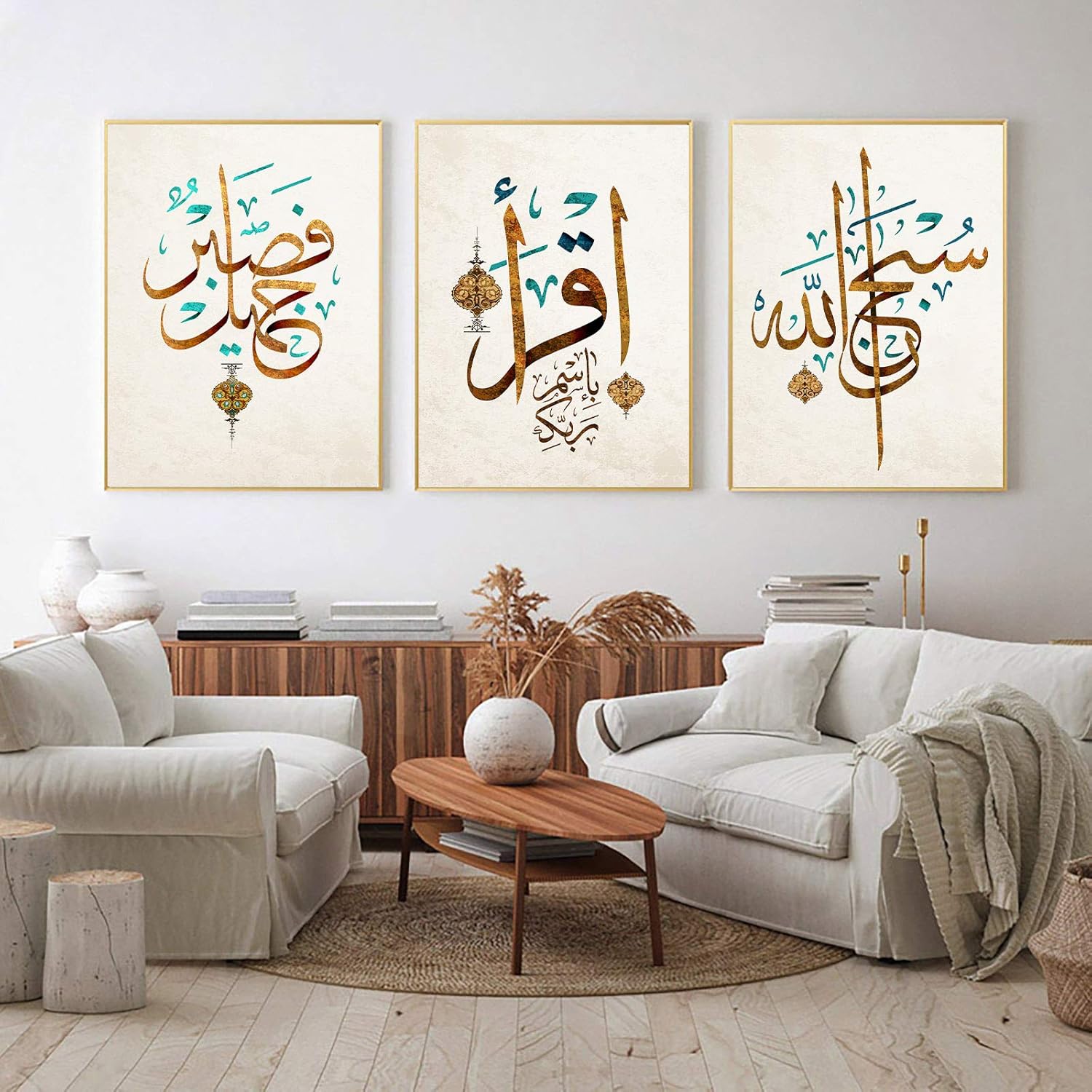 RBPRIDE Islamic Canvas Wall Art Ramadan Decorations Muslim for Living Room Calligraphy Prints Arabic Decor Home Quran Colorful Poster Unframed - Image 2