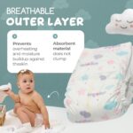 Baby Diapers Size 3 / M (5–10 kg), 62 pcs, Soft & Hypoallergenic, Everyday Protection with Japanese Technology - Image 7