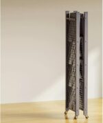 5-Tier Folding Metal Storage Shelves Rolling Heavy Duty Foldable Storage Rack With Wheels, No Assembly Shelving Unit Black Great For Garage Kitchen Pantry Home Office - Image 6