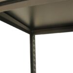 Boltless shelf 5-Tier Storage Shelf Unit, 150kg per Shelf Capacity, Metal Frame, Black - Image 4