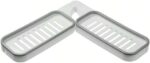 180° Rotating Foldable Adhesive Corner Shelf - No Drill Organizer for Kitchen & Bathroom, Non-Perforated Space-Saving Storage Rack for Seasonings, Toiletries, Cosmetics Spice (grey) - Image 8
