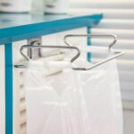 2 Pack Stainless Steel Trash Bag Holder, Garbage Storage Bags Rack, Hanging Garbage Bag Storage Organizer Rack for Kitchen Cabinets Doors and Cupboards Towel Gloves Hanger - Image 3