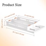 Pull Out Cabinet Organizer, Expandable Pull Out Organizer, Easy to Use Spice Rack, Slide Out Multi-Purpose Spice Bottle Organizer, Cabinet Storage Rack for Kitchen, Pantry, Bathroom Storage - Image 2