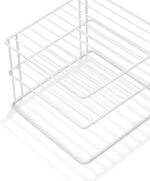 Metaltex Corner Rack Silos – 2-Tier Plate & Bowl Organizer – Space-Saving Corner Cabinet Insert – Sturdy Coated Wire, Made in Italy - Image 2
