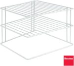 Metaltex Corner Rack Silos – 2-Tier Plate & Bowl Organizer – Space-Saving Corner Cabinet Insert – Sturdy Coated Wire, Made in Italy - Image 10