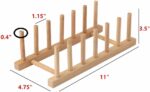 Ikea OSTBIT Plate Rack-holder Kitchen Cabinet and Pantry Organizer Rack, 6 Compartments,Pot Lid Holder or bookshelf 11 -inches bamboo - Image 2