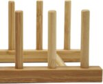Ikea OSTBIT Plate Rack-holder Kitchen Cabinet and Pantry Organizer Rack, 6 Compartments,Pot Lid Holder or bookshelf 11 -inches bamboo - Image 3