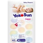 Baby Diapers, Size 5 / XL (13+ kg), 42 pcs – Ultra-Soft, Hypoallergenic Nappies, Japanese Technology for Baby Skin Care, Leakproof with 12-Hour Dryness Protection